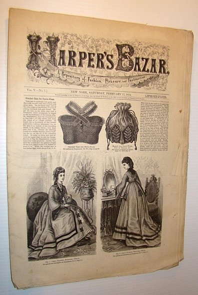 Harper's Bazar (Bazaar) Magazine, February 17, 1872 - A Repository …