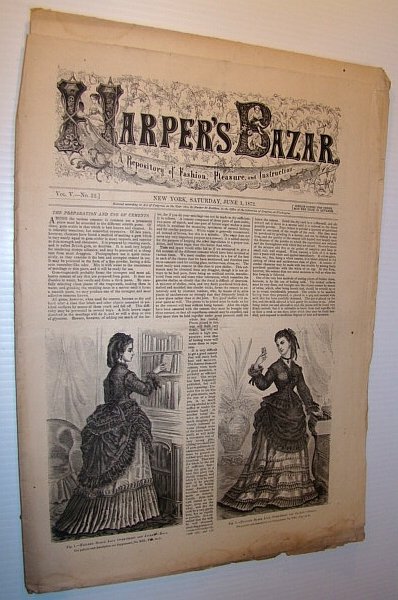 Harper's Bazar (Bazaar) Magazine, June 1, 1872 - A Repository …