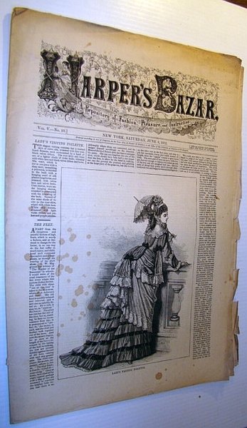 Harper's Bazar (Bazaar) Magazine, June 8, 1872 - A Repository …