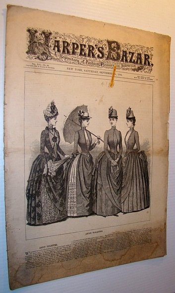 Harper's Bazar (Bazaar) Magazine, September 4, 1886 - A Repository …