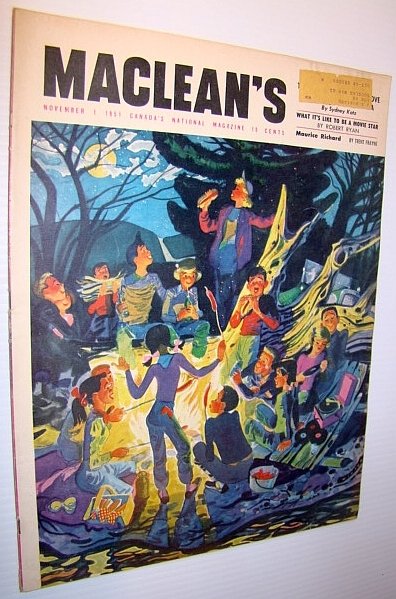 Maclean's Magazine, November (Nov.) 1, 1951 - Maurice (Rocket) Richard …