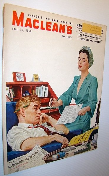 Maclean's Magazine, April 15, 1950: Kate Aitken is the Busiest …
