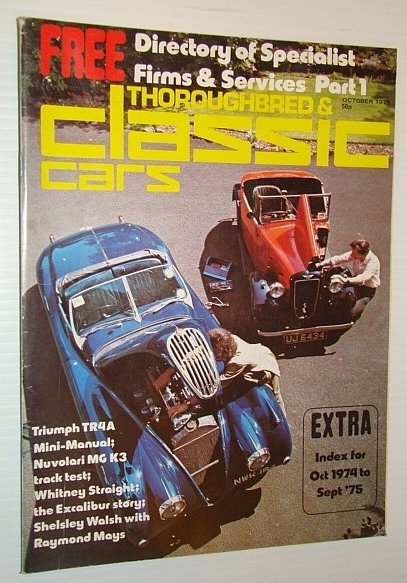 Thoroughbred and Classic Cars Magazine, October 1975 - Whitney Straight