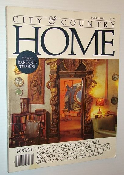 City and Country Home Magazine, March 1987 - Ontario's Baroque …