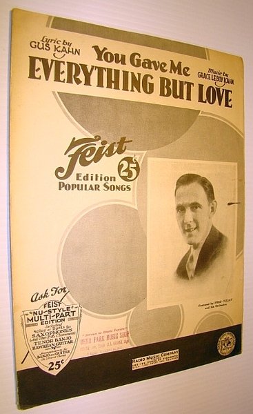 Ev'rything (Everything) But Love (You Gave Me) - Sheet Music …
