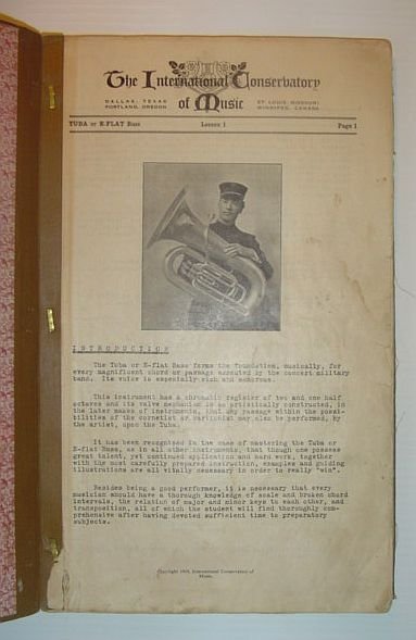 Tuba or E-flat Bass: Beginner's Instruction Book