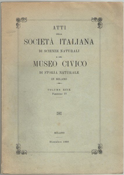 Atti della Società Italiana di Scienze Naturali e del Museo …