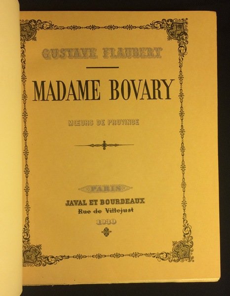 Madame Bovary. Moeurs de Province. Eaux-fortes de Ch. Huard.