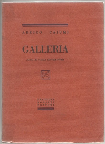 Galleria. Saggi di Varia Letteratura.