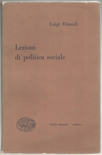 Lezioni di politica sociale.