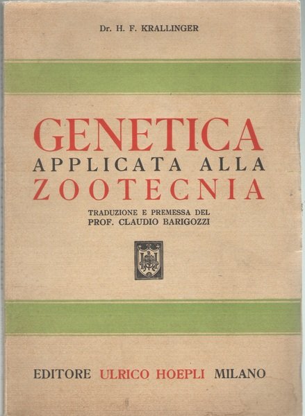 Genetica applicata alla zootecnia.