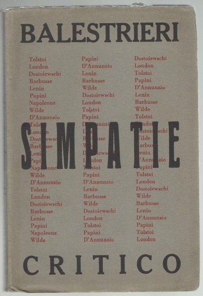 Simpatie. Impressioni critiche.