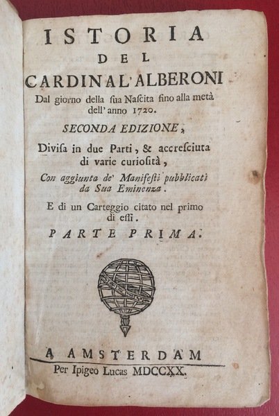 ISTORIA DEL CARDINAL ALBERONI Dal giorno della sua Nascita fino …