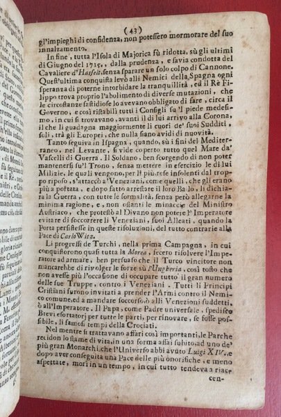ISTORIA DEL CARDINAL ALBERONI Dal giorno della sua Nascita fino …