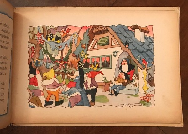 La storia di Biancaneve, i sette nani e la figlia di Biancaneve. Nella