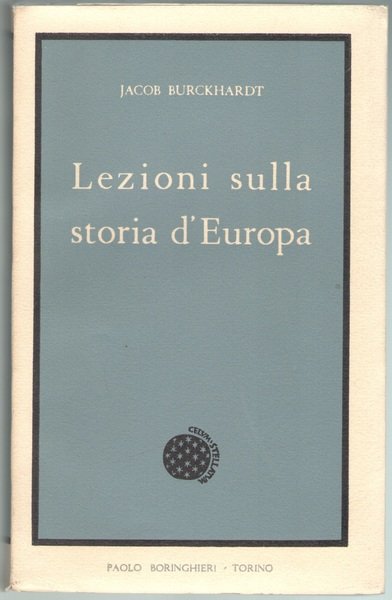 Lezioni sulla storia d’Europa.
