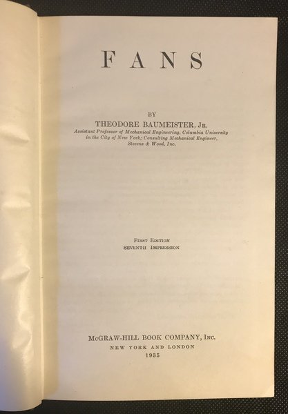 Fans. First Edition Seventh Impression.