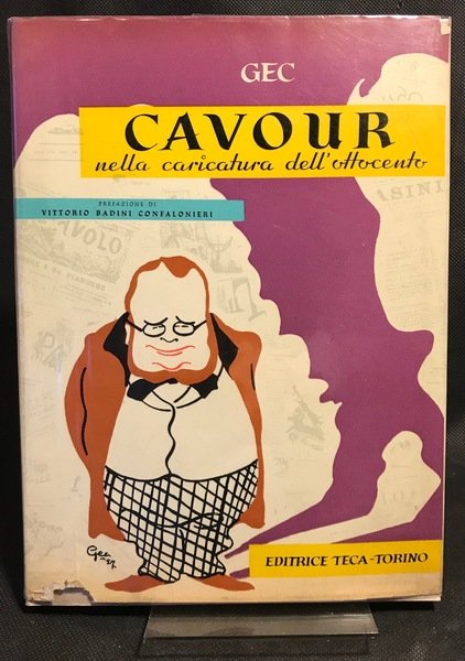 Cavour nella caricatura dell'Ottocento.