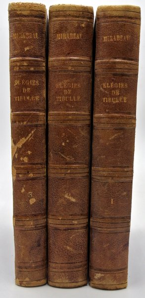 ÉLÉGIES DE TIBULLE. PAR MIRABEAU. avec quatorze figures. TOME PREMIER. …