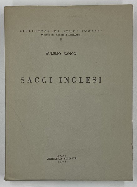 Saggi inglesi.