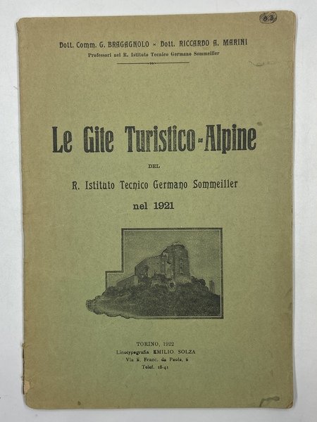 Le Gite Turistico-Alpine del R. Istituto Tecnico Germano Sommelier nel …