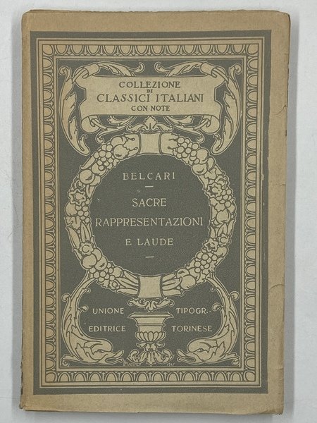 Sacre rappresentazioni e Laude.