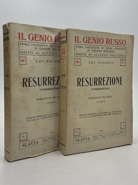 Resurrezione (Voskresjènje). Volume I (-II).