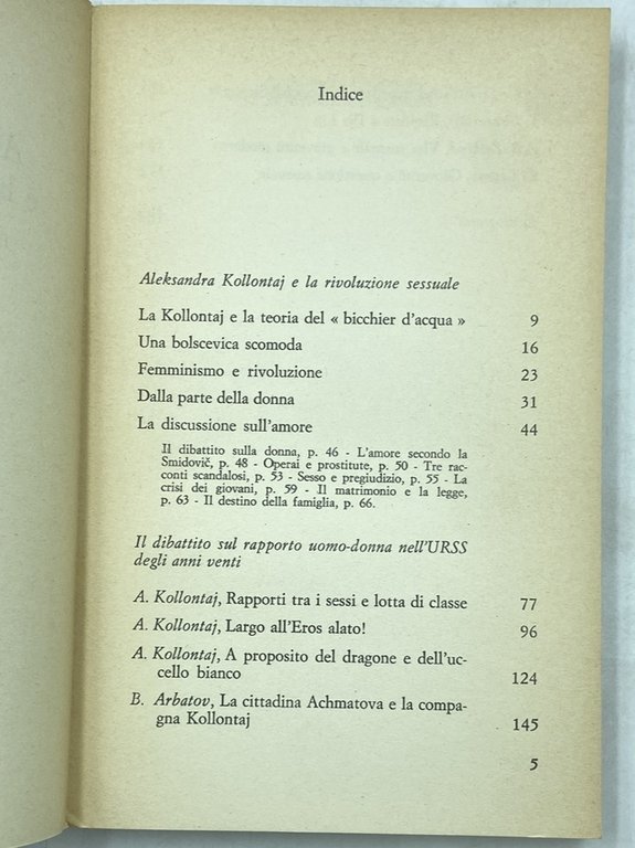ALEKSANDRA KOLLNTAJ E LA RIVOLUZIONE SESSUALE. Il dibattito sul rapporto … | Immagine Gallery 4