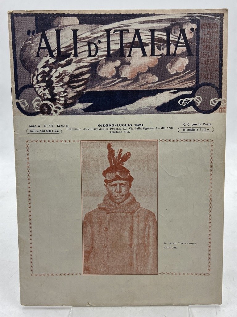 ALI D'ITALIA. Rivista della Lega Aerea Nazionale. Anno X N. … | Immagine principale