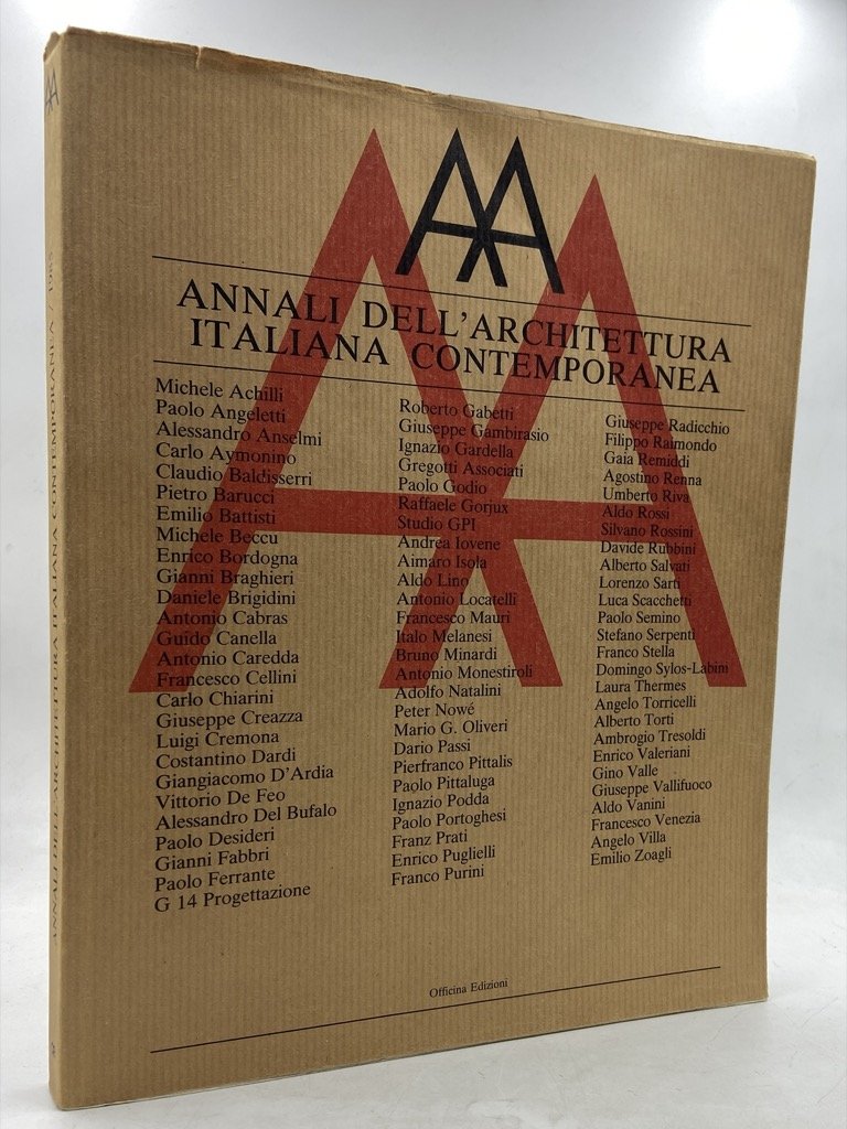 ANNALI DELL'ARCHITETTURA ITALIANA CONTEMPORANEA 1985. | Immagine principale