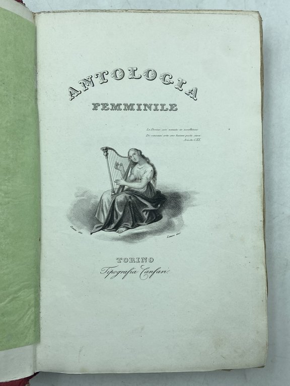 ANTOLOGIA FEMMINILE. ANNO PRIMO 1840.
