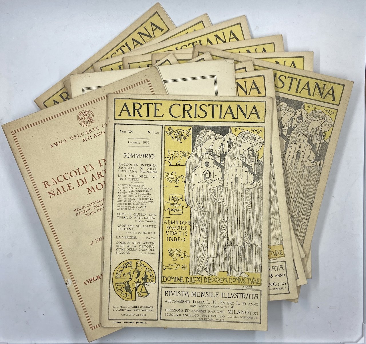 ARTE CRISTIANA. RIVISTA MENSILE ILLUSTRATA. Anno XX N.1 Gennaio 1932 …