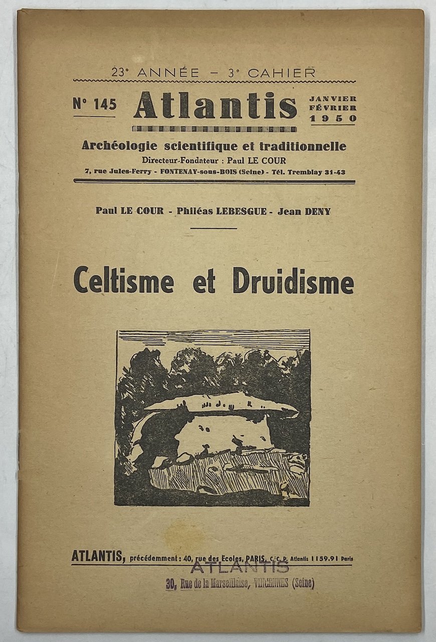 ATLANTIS. Revue illustrée d’archéologie scientifique et traditionnelle. N° 145 Janvier …