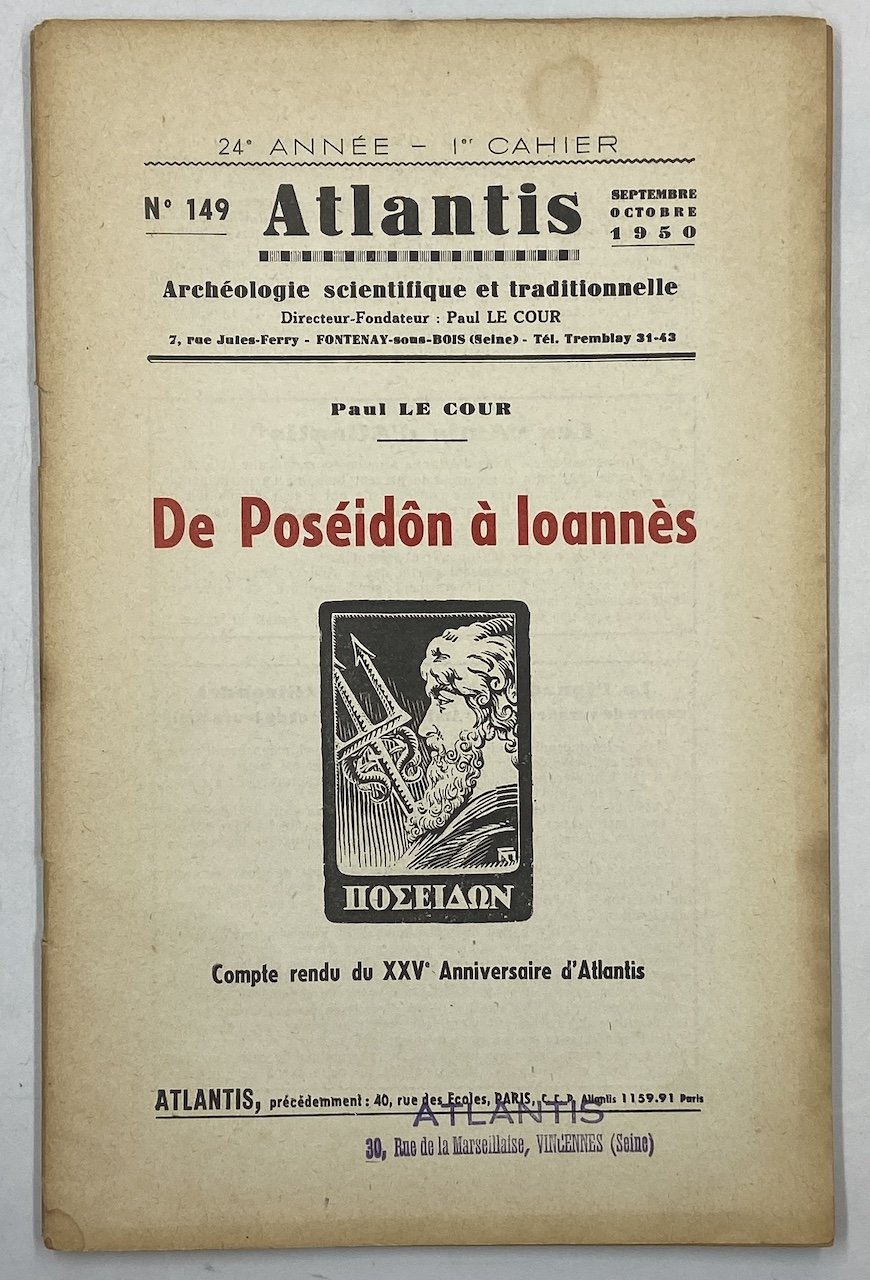 ATLANTIS. Revue illustrée d’archéologie scientifique et traditionnelle. N° 149 Septembre …