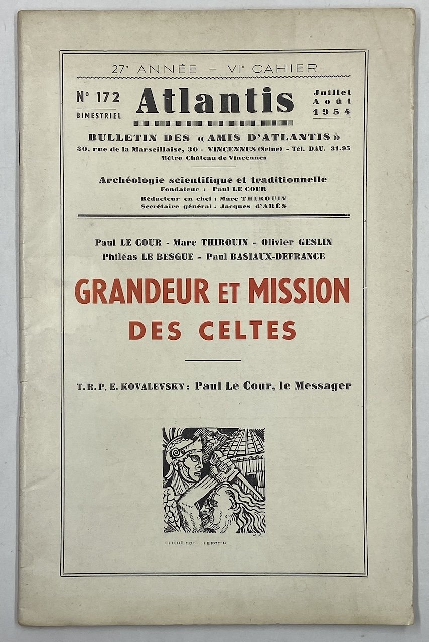 ATLANTIS. Revue illustrée d’archéologie scientifique et traditionnelle. N° 172 Jouillet …