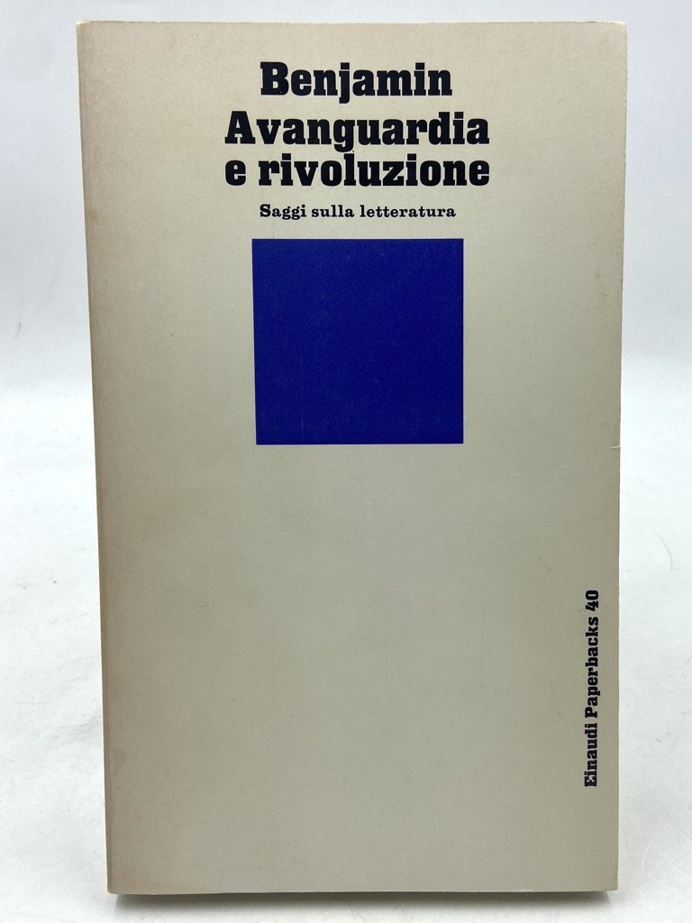 Avanguardia e rivoluzione. Saggi sulla letteratura.