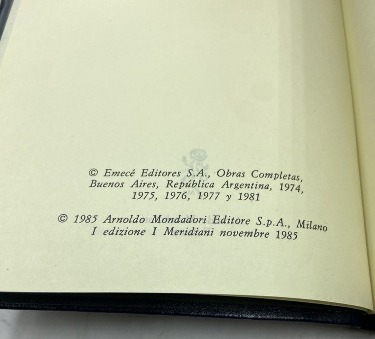 BORGES. TUTTE LE OPERE. Volume primo, Volume secondo. | Immagine Gallery 6