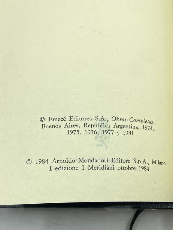 BORGES. TUTTE LE OPERE. Volume primo, Volume secondo. | Immagine Gallery 7