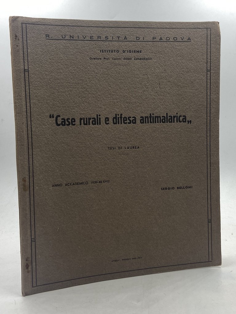 CASE RURALI E DIFESA ANTISISMICA. [Tesi di Laurea]