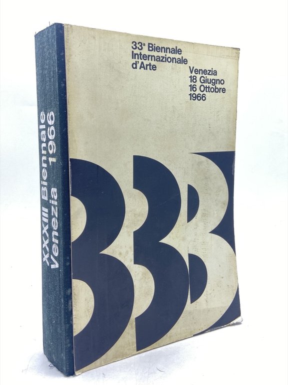 Catalogo della XXXIII Esposizione Biennale Internazionale d’Arte. Venezia 18 giugno - 16 ottobre 1966. Seconda edizione riveduta e corretta: 25 luglio 1966.