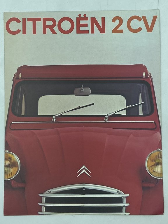 CITROEN 2 CV. (Brochure pubblicitaria Citroën 2 cavalli, Delpire 7 70 Fra. Gen.)