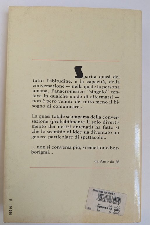 Conversando con MONTALE. | Immagine Gallery 5