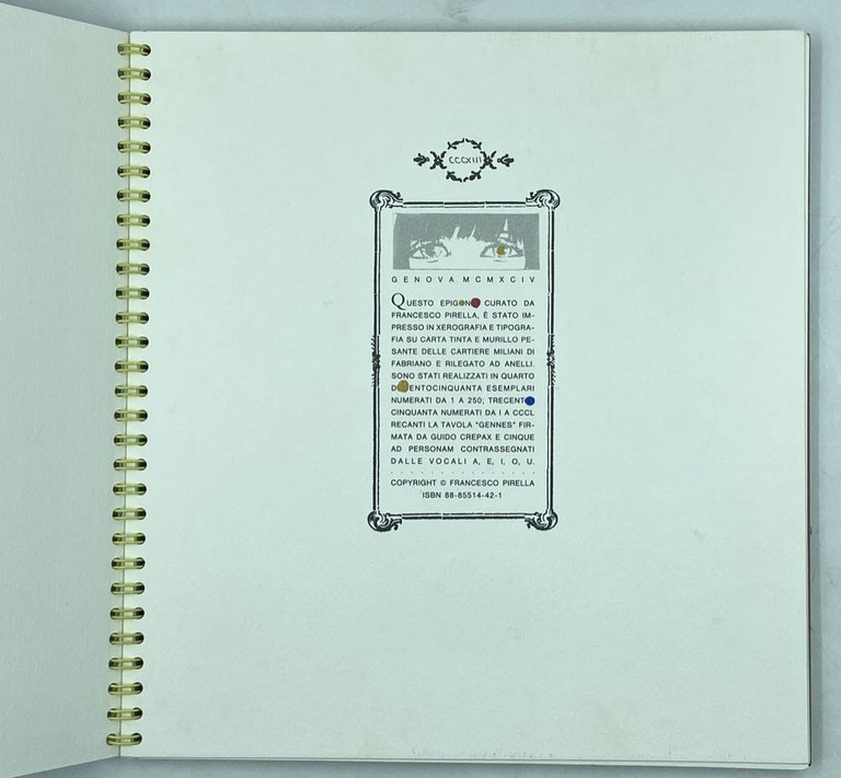 CREPAX. Encyclopédie de Valentina. Avant-propos de Franco Fossati. Epigono terzo. …