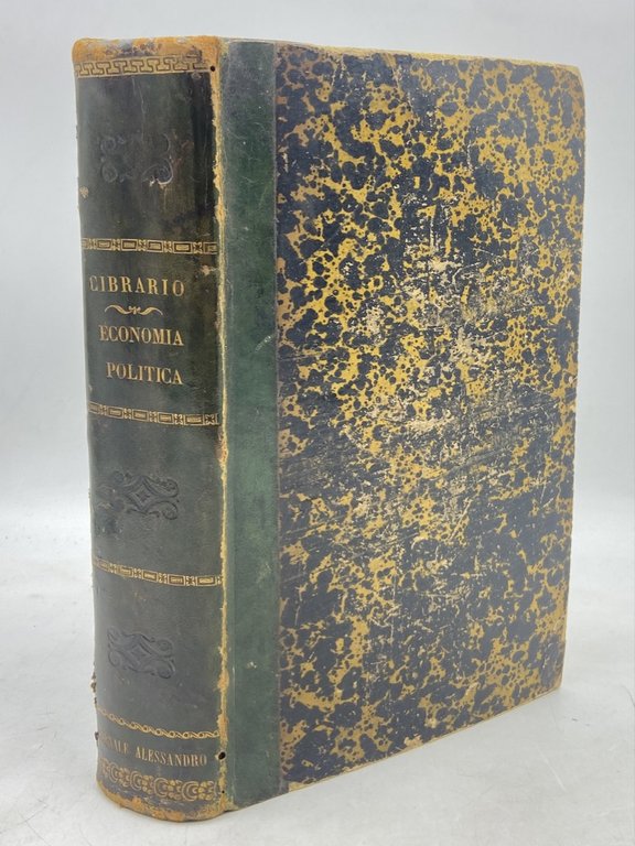 DELLA ECONOMIA POLITICA DEL MEDIO EVO LIBRI III CHE TRATTANO DELLA SUA CONDIZIONE POLITICA MORALE ECONOMICA. Del Cavaliere LUIGI CIBRARIO Socio della Reale Accademia delle Scienze e della R. Giunta d’Antichità e B. Arti, Segretario della R. Deputazione di Storia Patria. TORINO PRESSO GIUSEPPE BOCCA LIBRAIO DI S.M. MDCCCXXXIX. [1839]