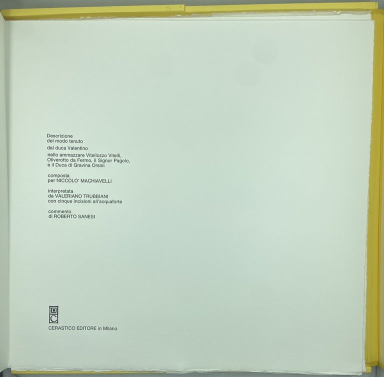 Descrizione del modo tenuto dal Duca Valentino nello ammazzare Vitellozzo … | Immagine Gallery 2