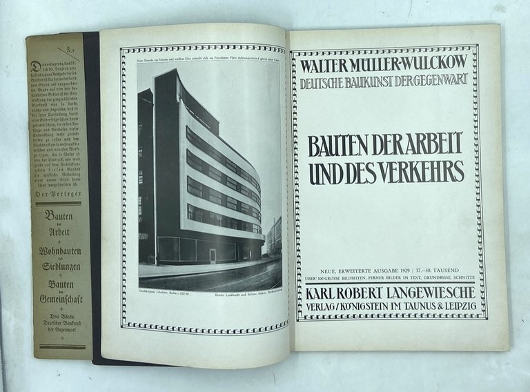 DEUTSCHE BAUKUNST DER GEGENWART: BAUTEN DER ARBEIT UND DES VERKHERS. …