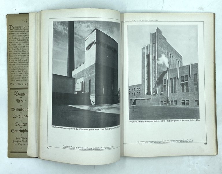 DEUTSCHE BAUKUNST DER GEGENWART: BAUTEN DER ARBEIT UND DES VERKHERS. …