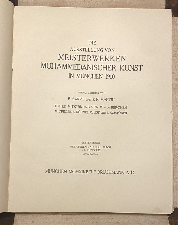 DI AUSSTELLUNG VON MEISTERWERKEN MUHAMMEDANISCHER KUNST IN MÜNCHEN 1910. ERSTER … | Immagine Gallery 3