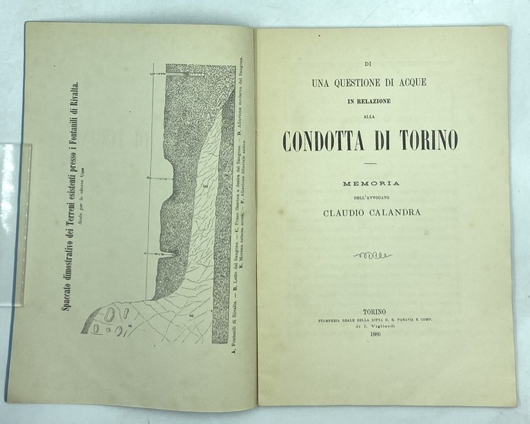 DI UNA QUESTIONE DI ACQUE IN RELAZIONE ALLA CONDOTTA DI …