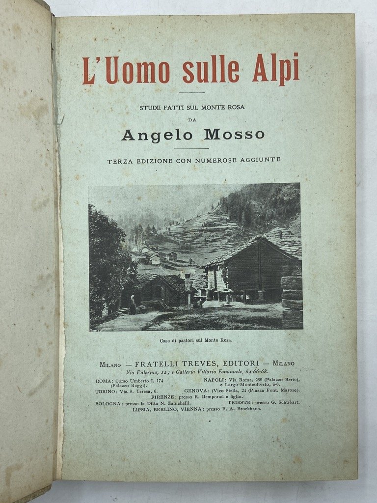 FISIOLOGIA DELL’UOMO SULLE ALPI. STUDII FATTI SUL MONTE ROSA DA …